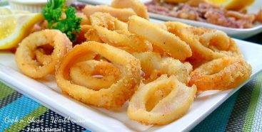 Fried Calamari with Lemon Mayonnaise