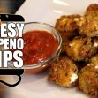 DRUNK Cheesy Fried Jalapeno Popper Chips Recipe  |  HellthyJunkFood