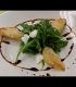 Fried Beets with Goat Cheese and Arugula